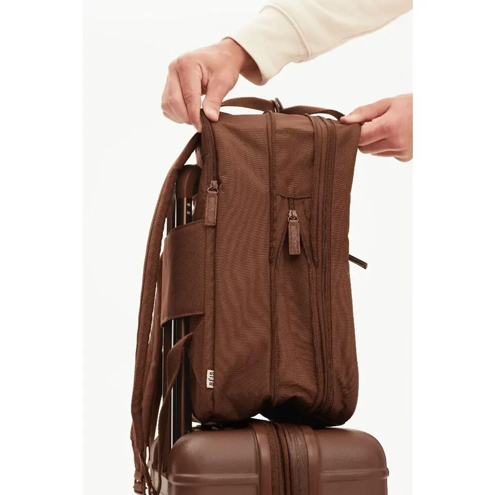 NWT BEIS The Expandable Backpack in Maple